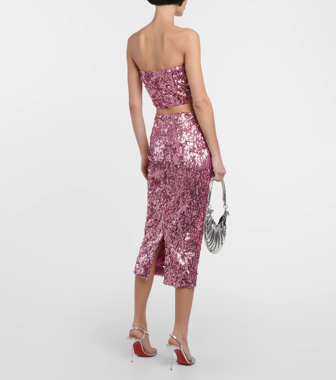 Rotate - Sequined pencil skirt