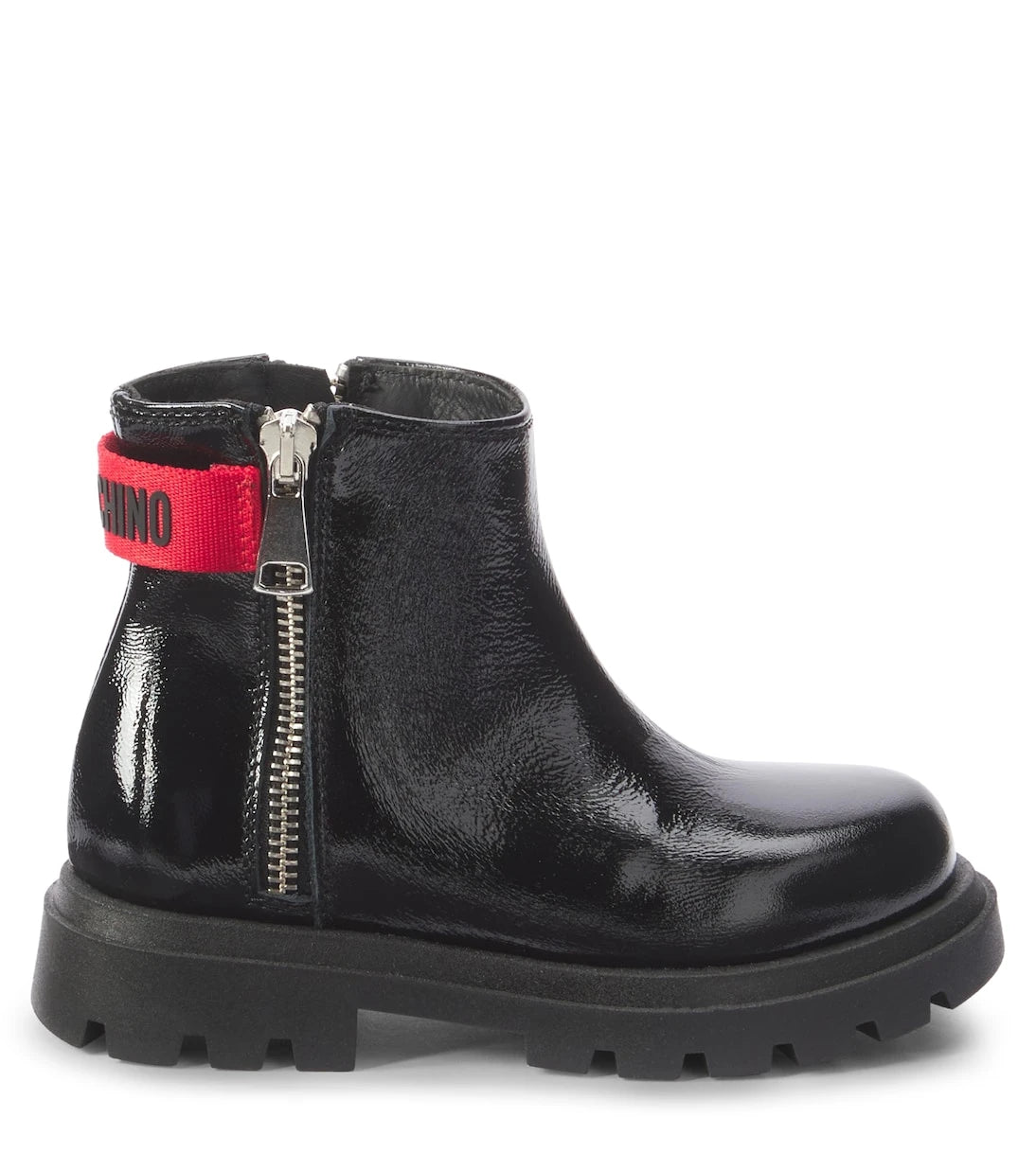 Moschino Kids - Leather ankle boots