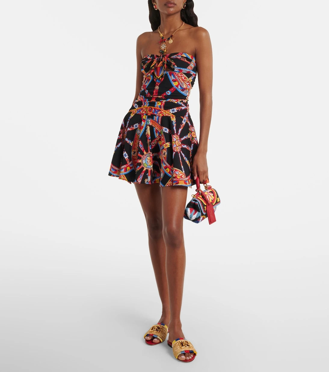 Dolce&Gabbana - My Sicily Mini crochet top-handle bag