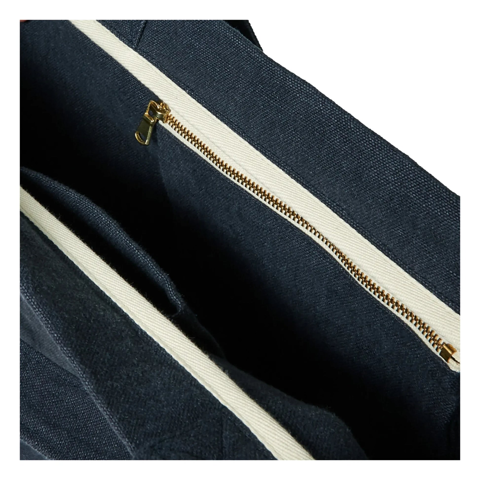 Adorna - Emma Linen tote bag | Navy blue