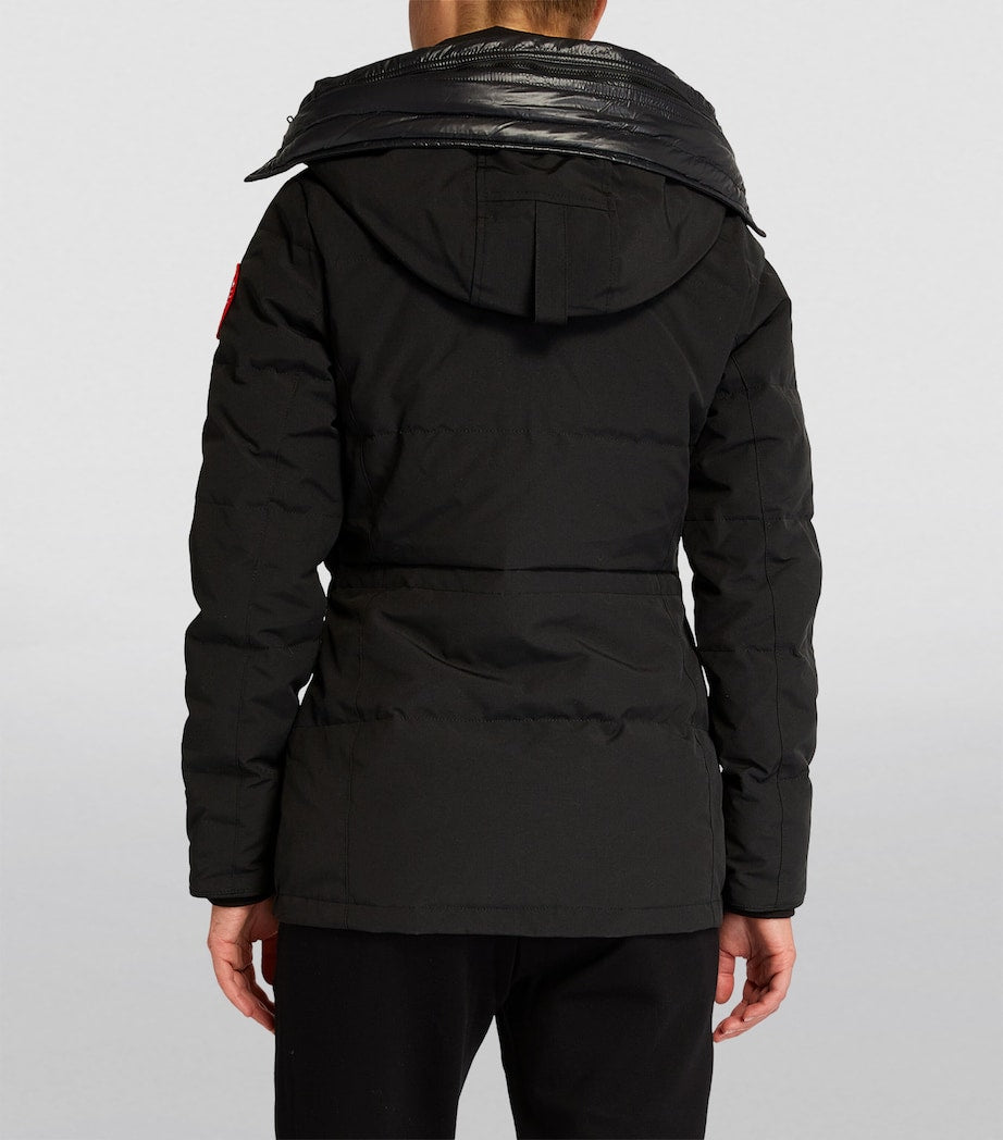 Black Down-Filled Chelsea Parka Coat