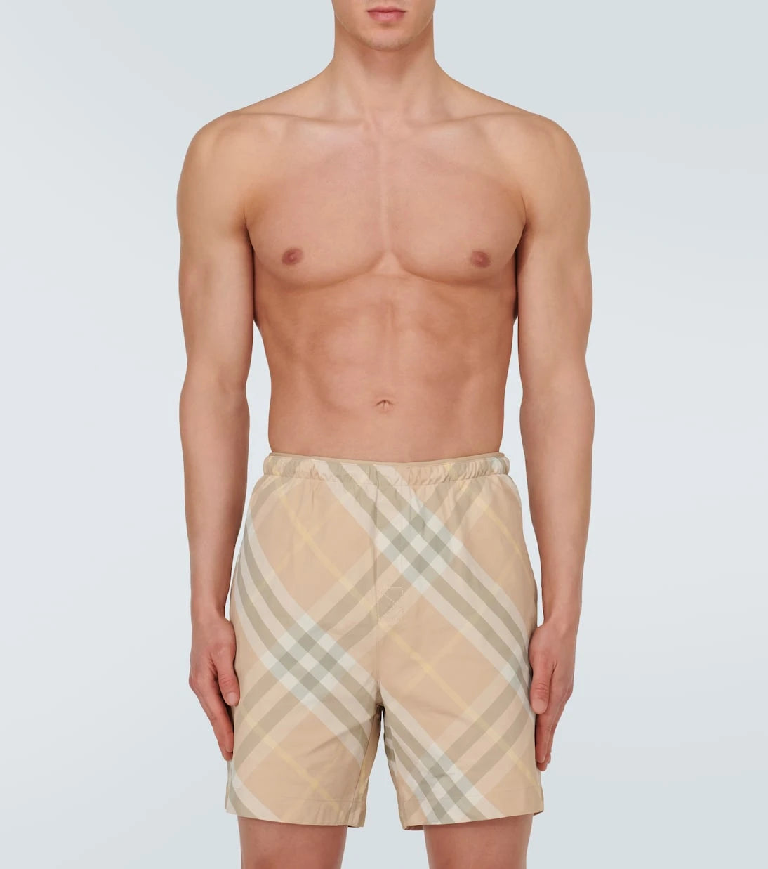 Burberry - Burberry Check swim trunks