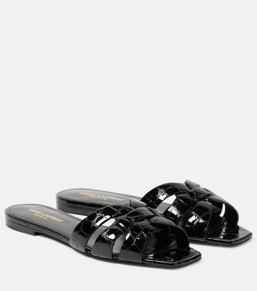 Saint Laurent - Tribute Nu Pieds 05 leather slides