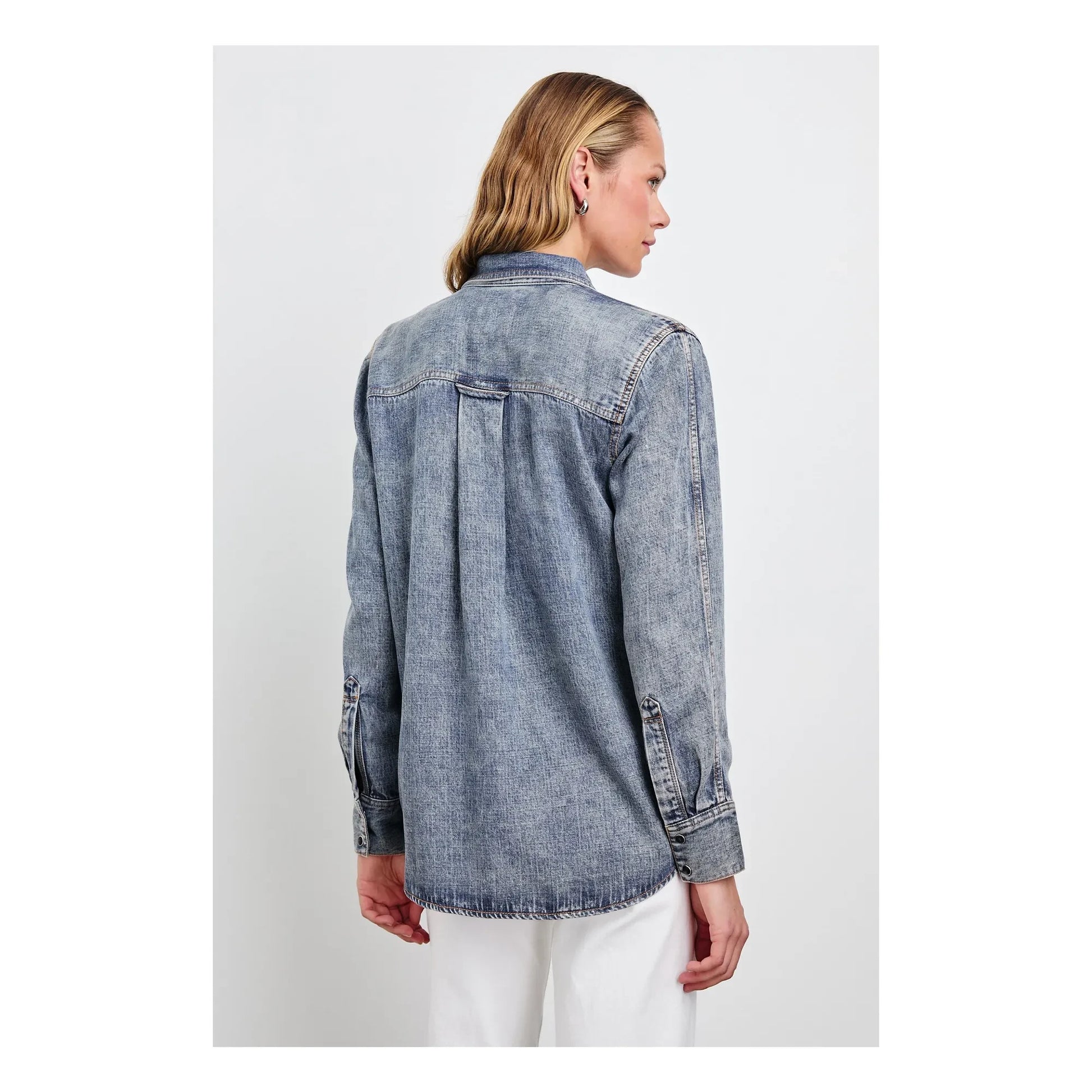 Rails - Atticus shirt | Mid Blue