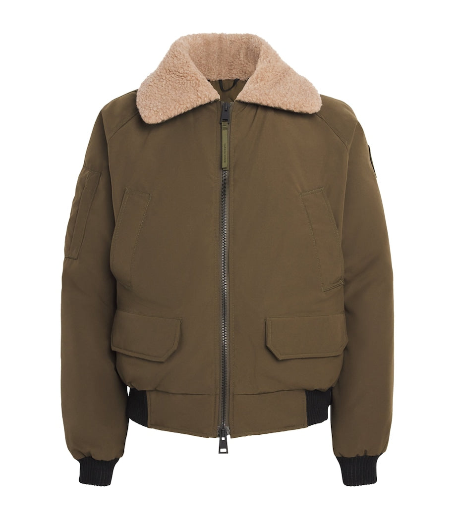 Green Down Chilliwack Aviator Bomber Jacket