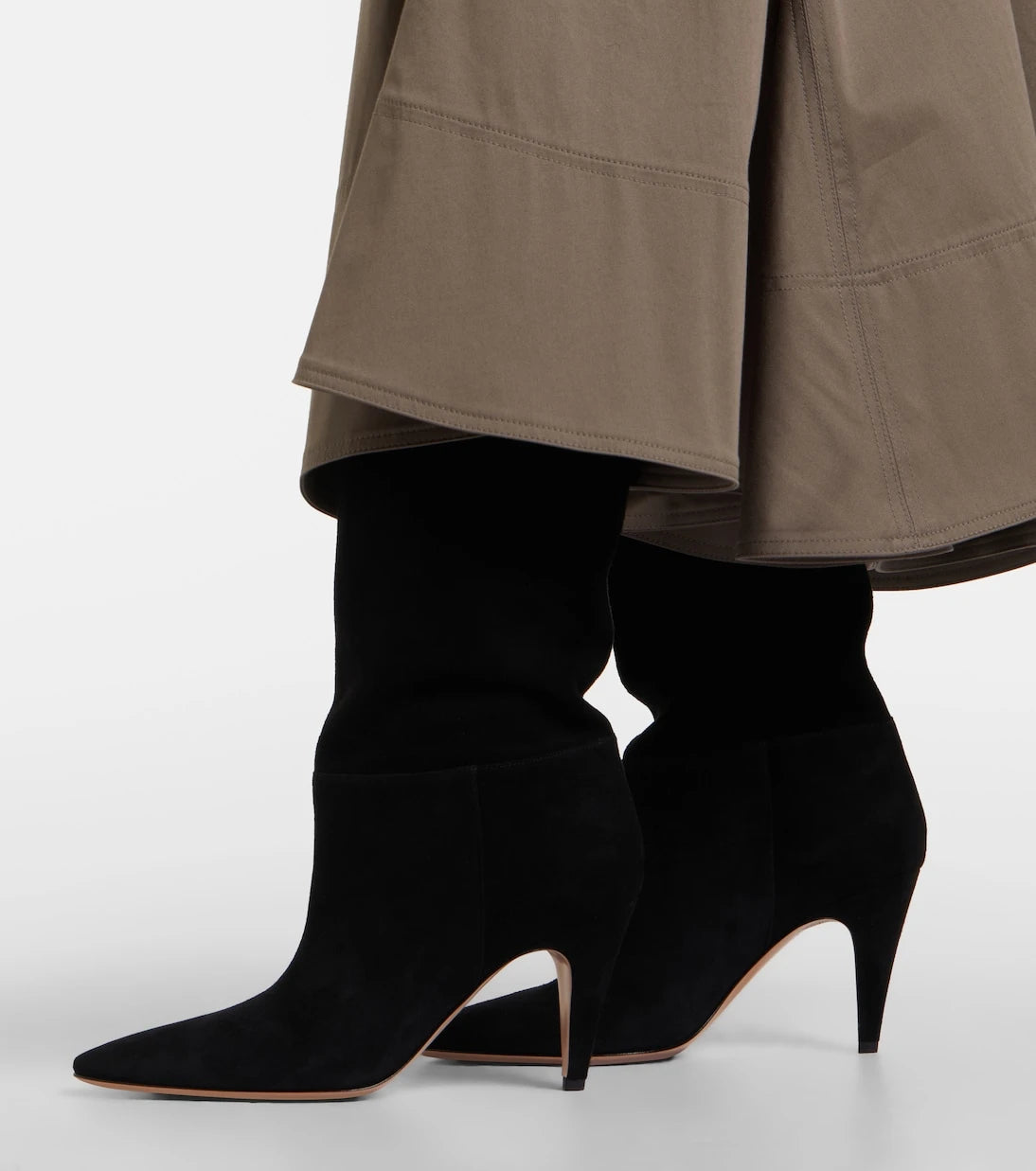 Gianvito Rossi - Elise suede mid-calf boots