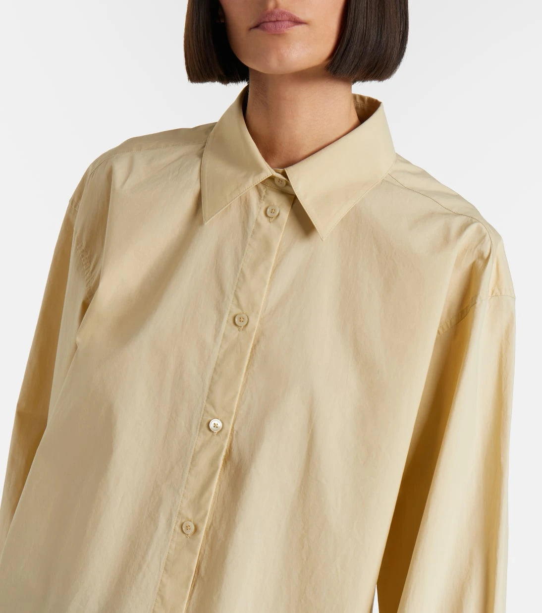 Toteme - Oversized cotton poplin shirt