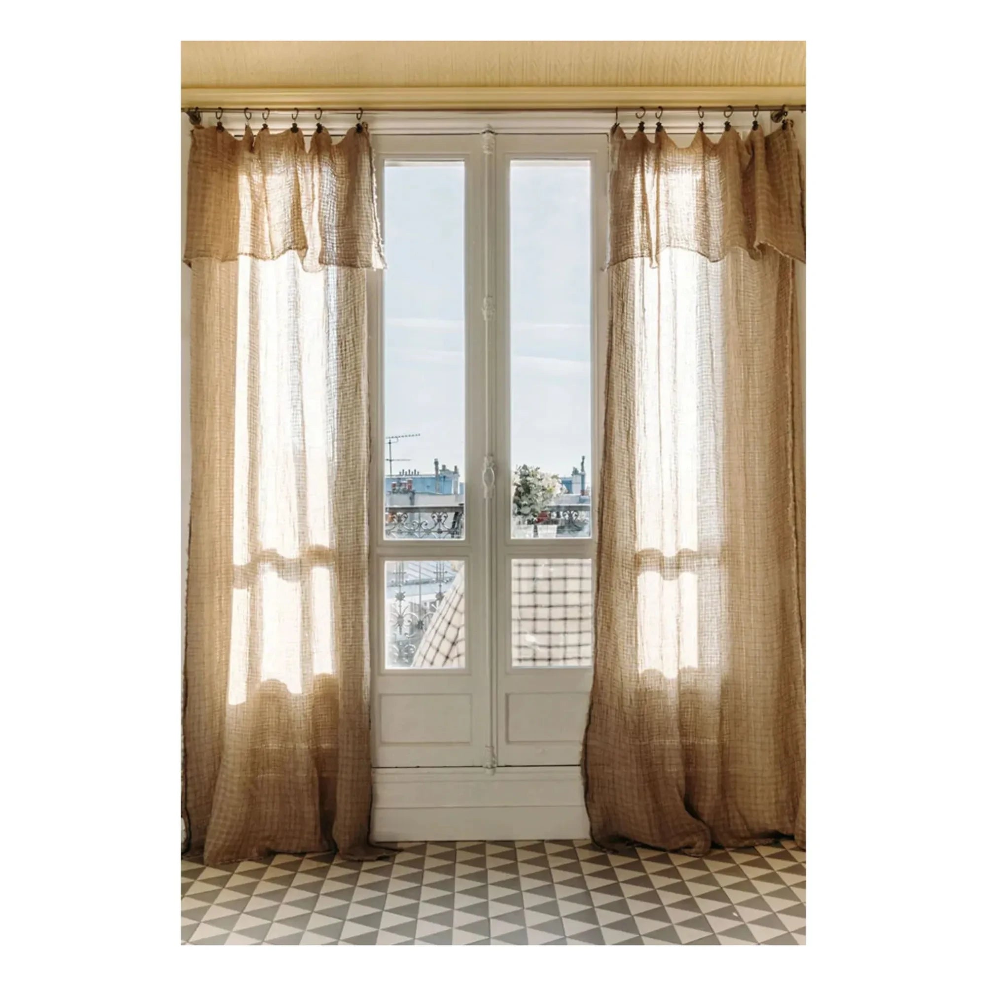 Le Monde Sauvage - Harmattan Izamal curtain | Yellow