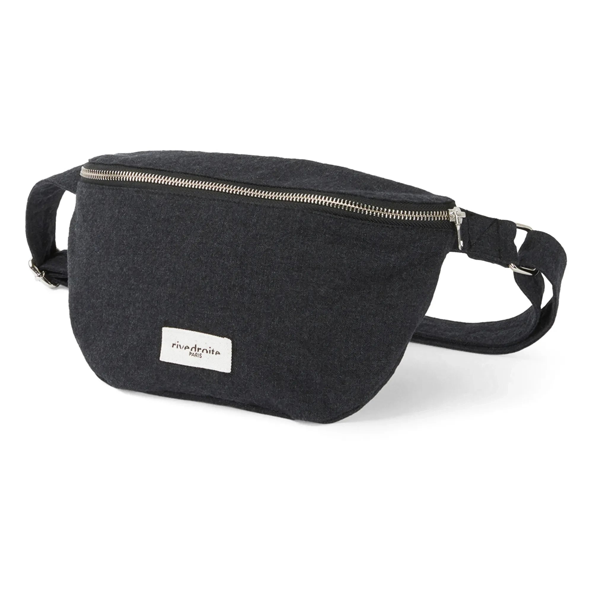 rivedroite - Custine Recycled Cotton Bumbag  | Black