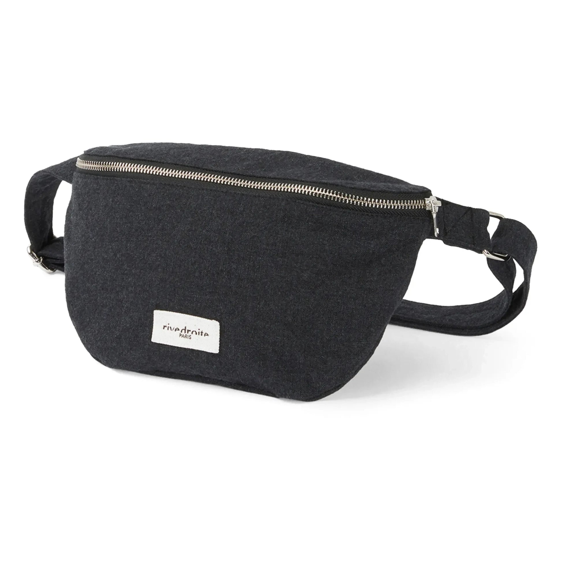 rivedroite - Custine Recycled Cotton Bumbag  | Black