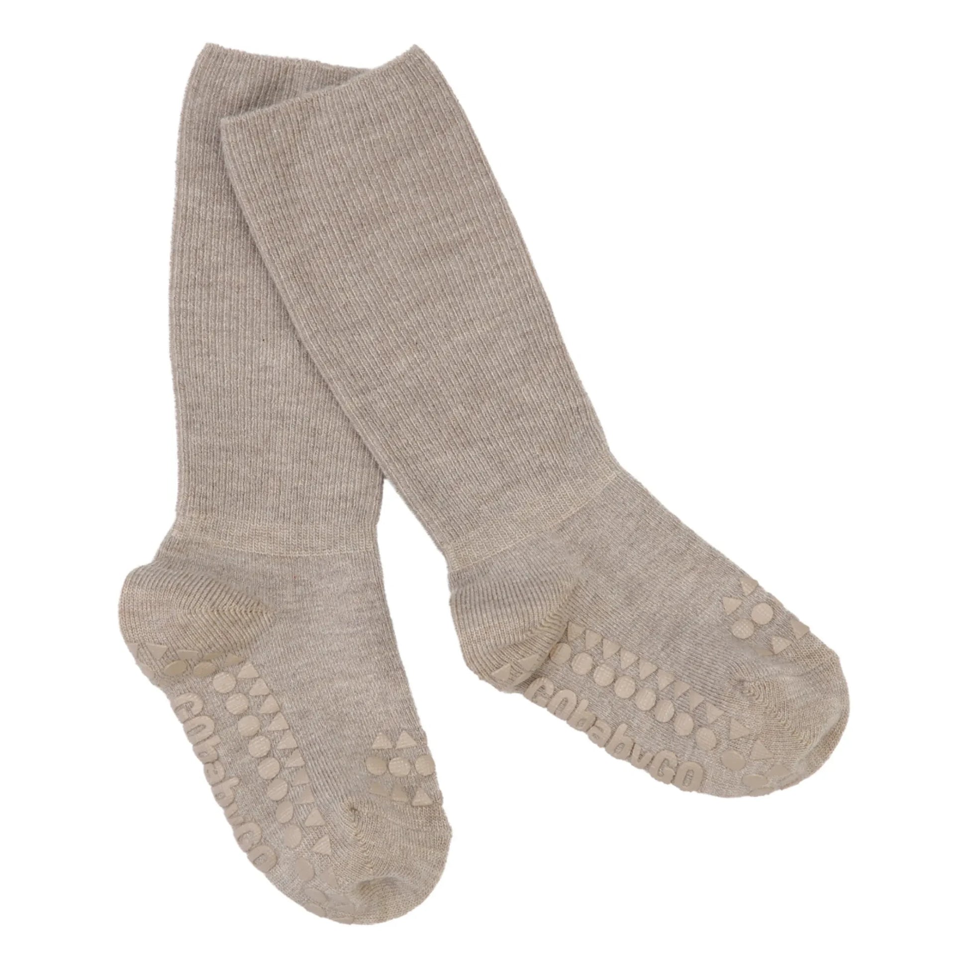 GOBABYGO - Anti-slip Bamboo Socks | Beige