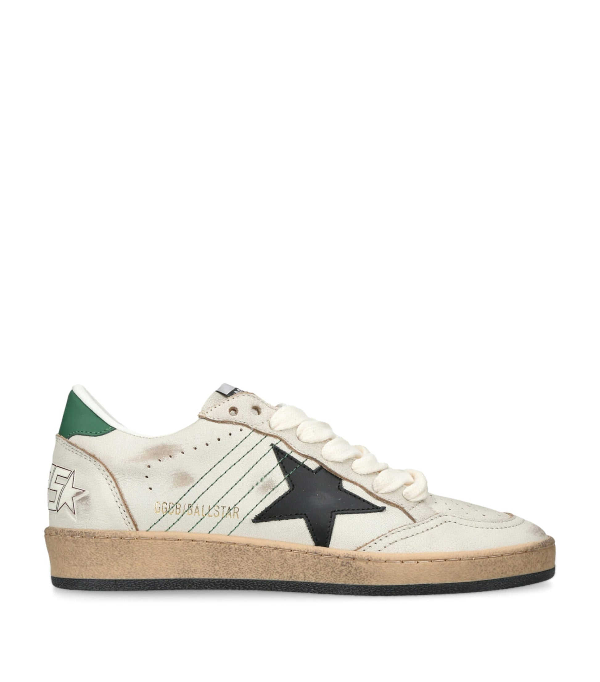 Golden Goose White Leather Ballstar Sneakers