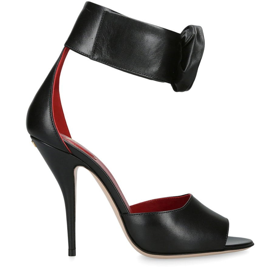 Valentino Garavani Multi Leather Drip Rose Sandals 105