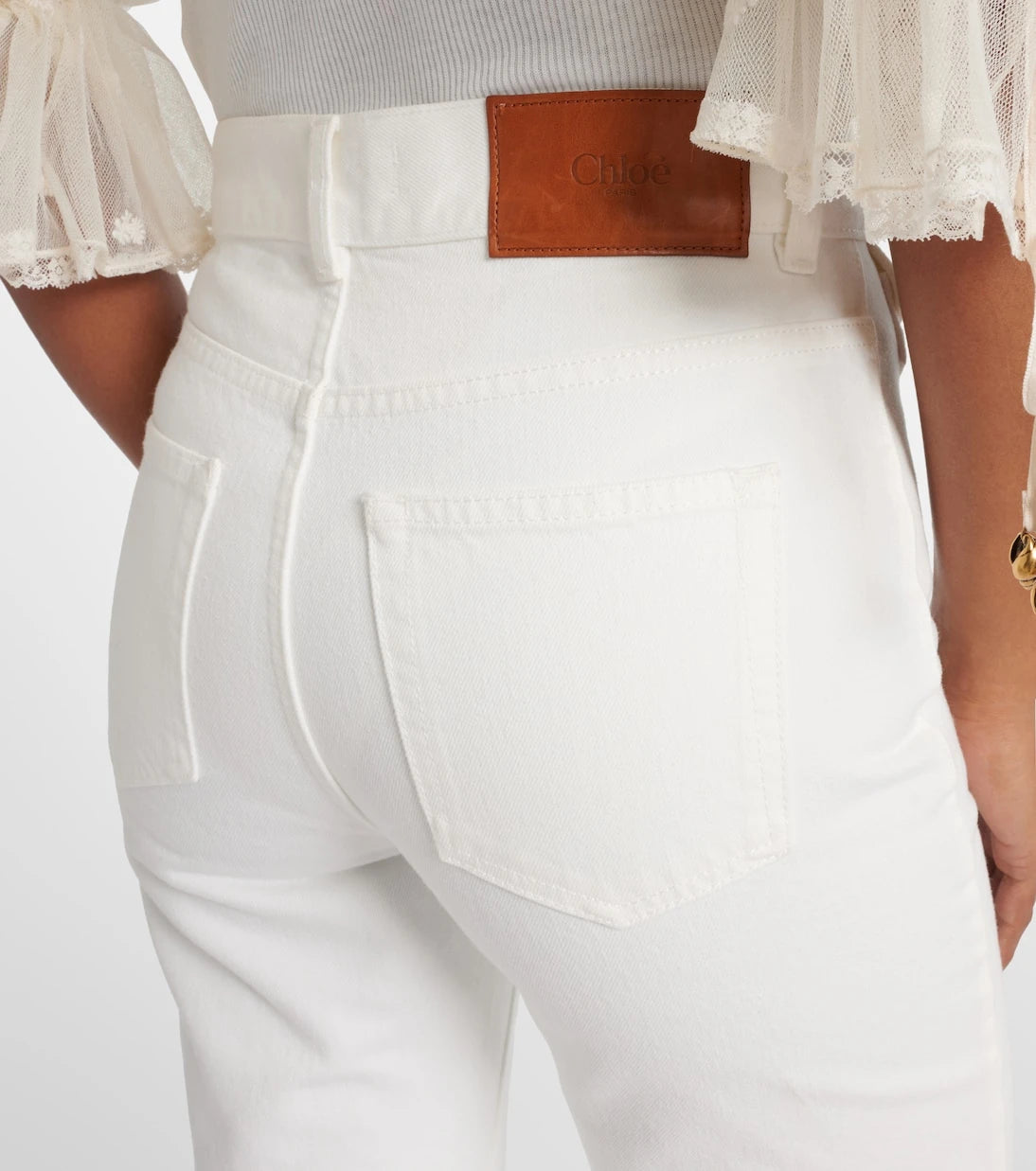 Chloé - High-rise flared jeans
