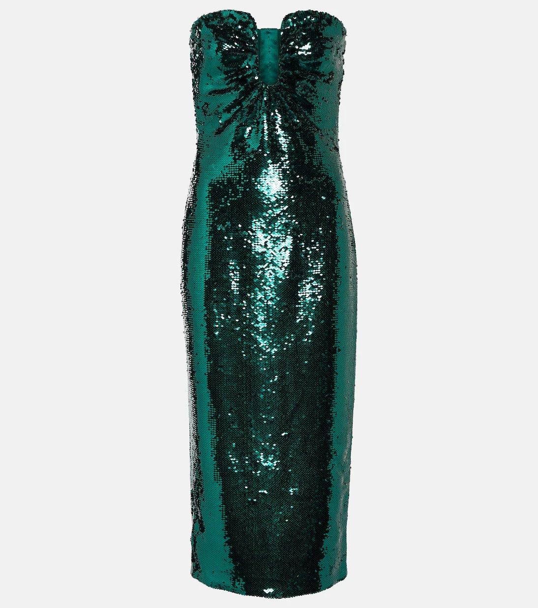 Roland Mouret - Sequined strapless midi dress