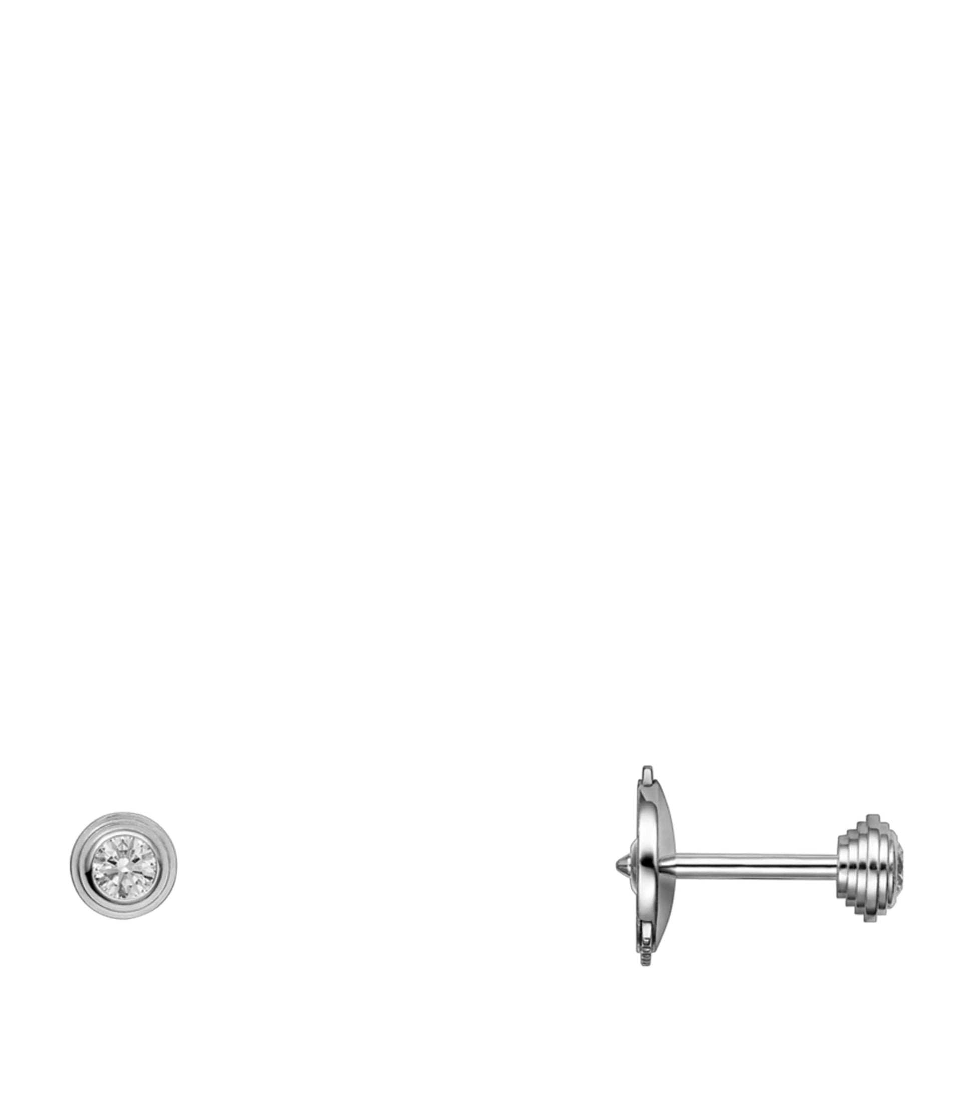 Extra-Small White Gold and Diamond Cartier d'Amour Earrings