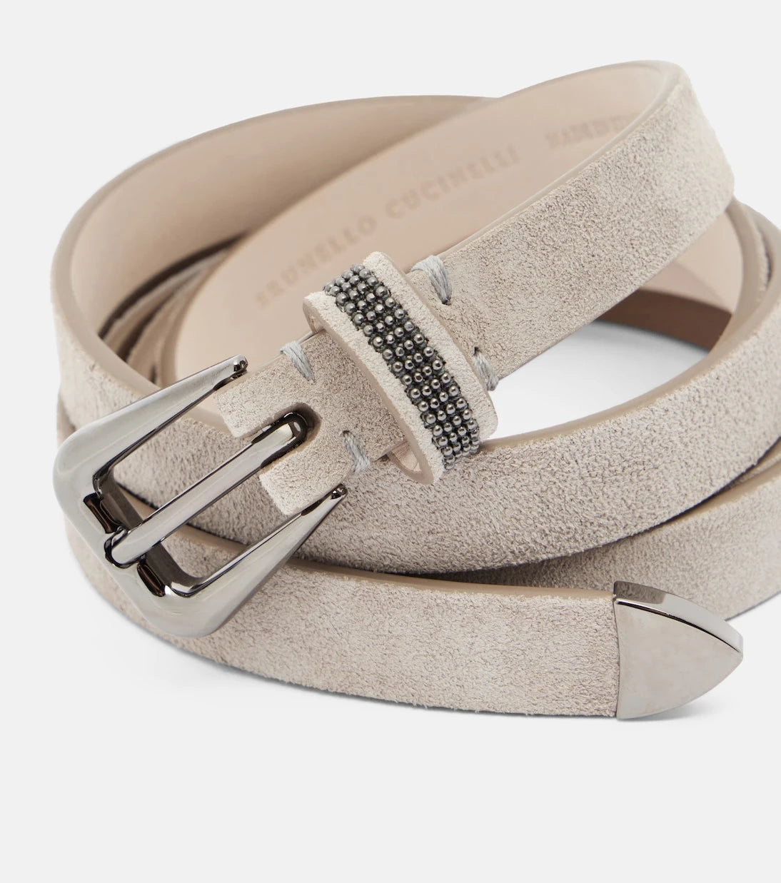 Brunello Cucinelli - Monili suede belt