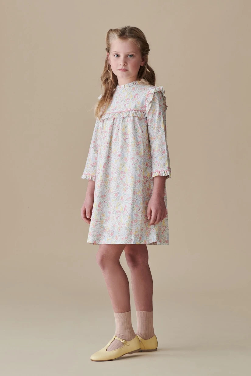 La Coqueta - Cuadras printed ruffled cotton dress