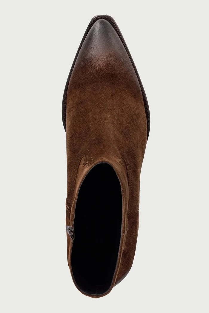 Kadın süet kovboy botları Arabica babysilk suede 554