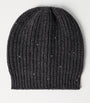 Black Cashmere-Silk Beanie