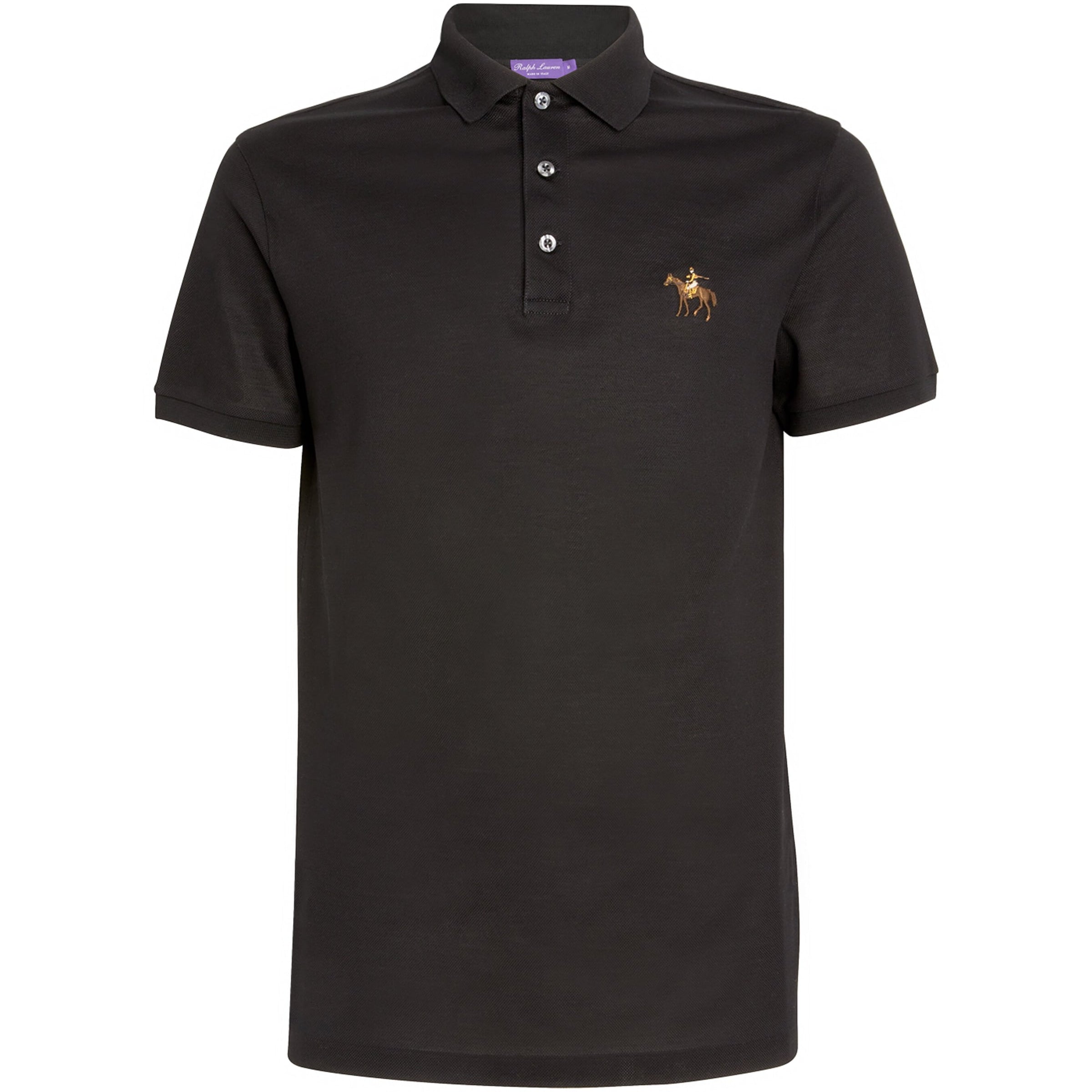 Ralph Lauren Purple Label Cotton Standing Horse Polo Shirt