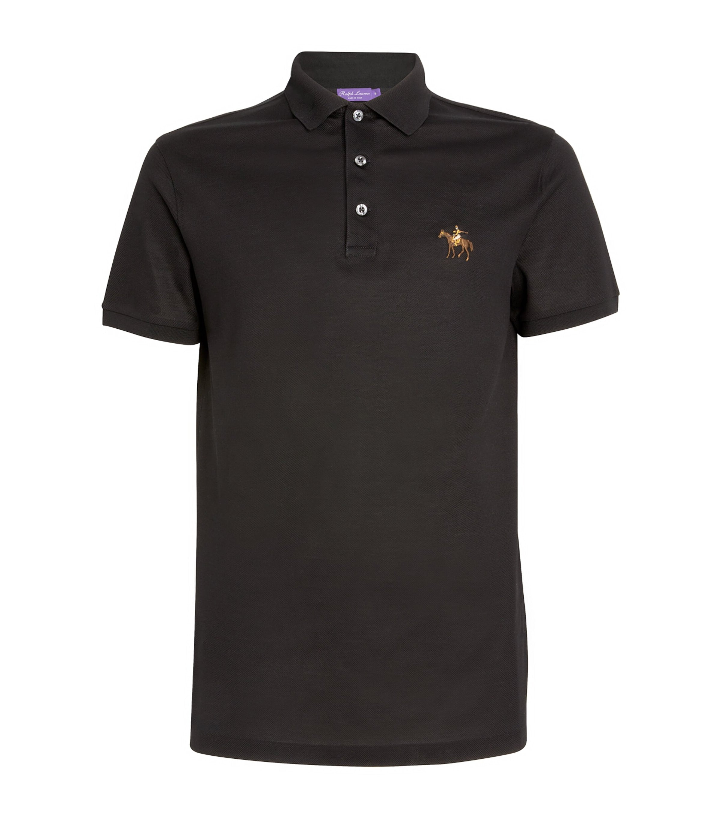 Ralph Lauren Purple Label Cotton Standing Horse Polo Shirt