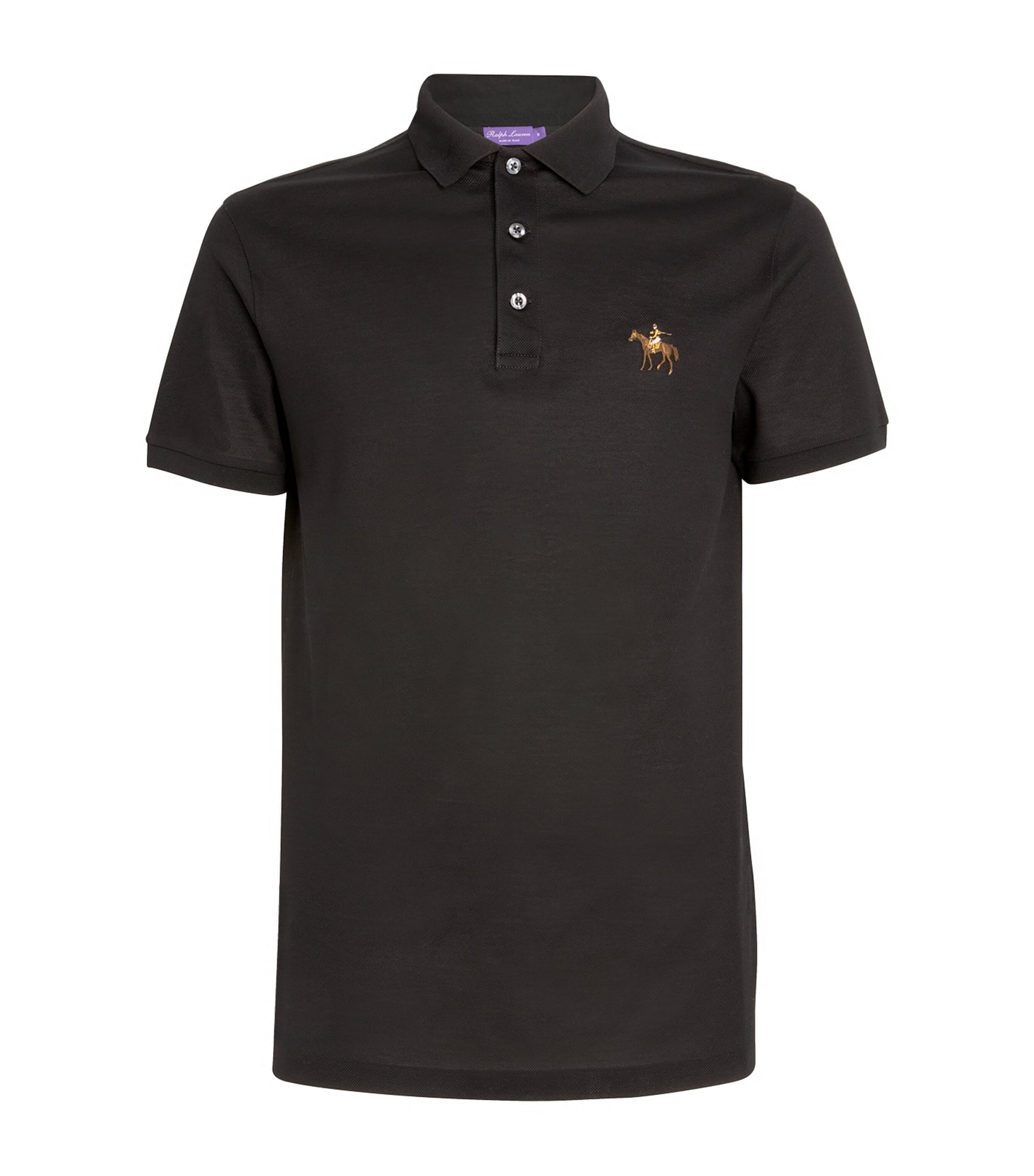 Ralph Lauren Purple Label Cotton Standing Horse Polo Shirt