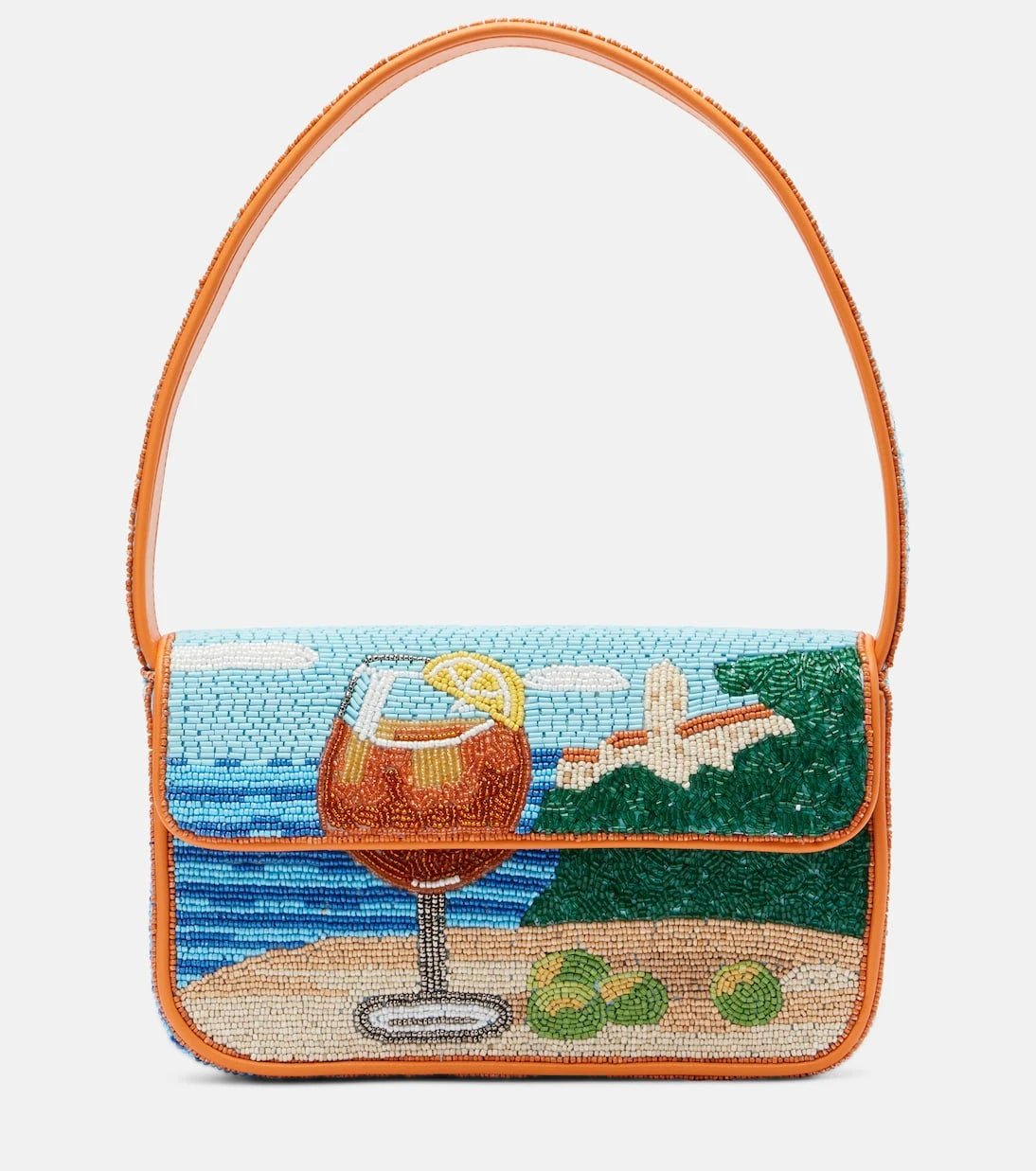 Staud - Tommy Small beaded shoulder bag