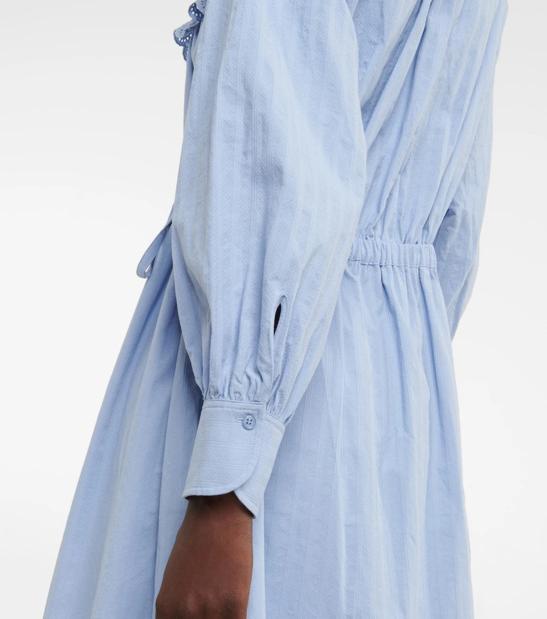 See By Chloé - Ruffled cotton poplin shirt dress