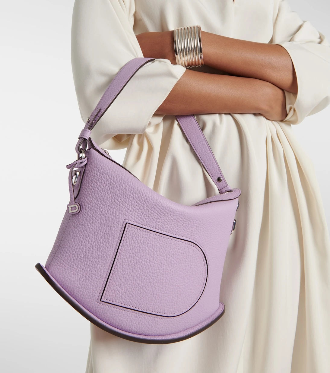 Delvaux - حقيبة كتف Pin Swing من جلد Taurillon الناعم