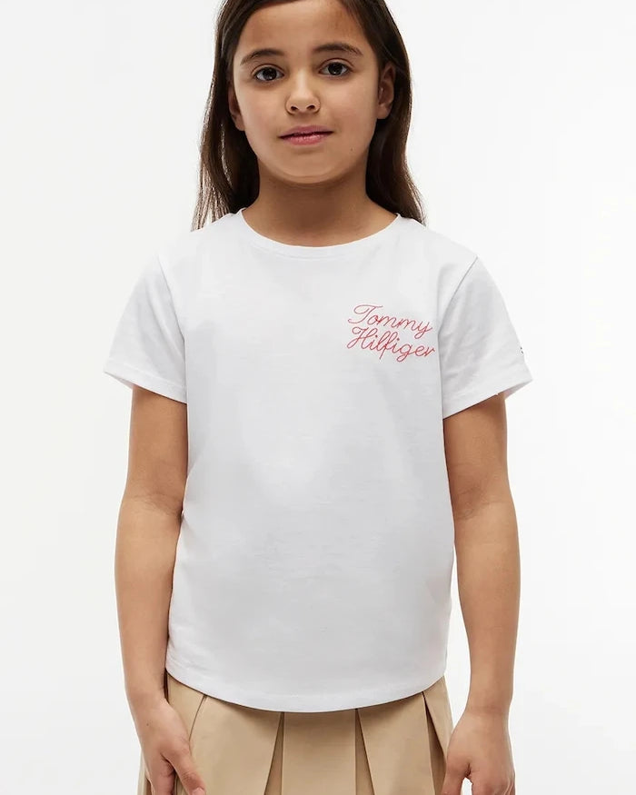 Çocuklar için pamuklu Tommy Hilfiger tişört