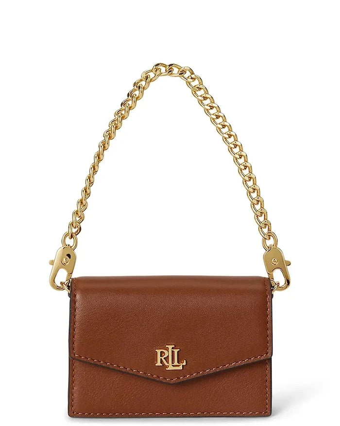 Lauren Ralph Lauren kadın deri clutch