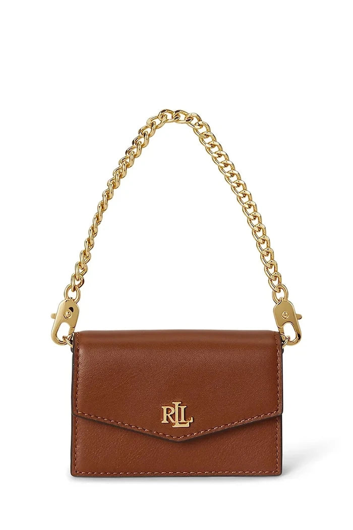 Lauren Ralph Lauren kadın deri clutch