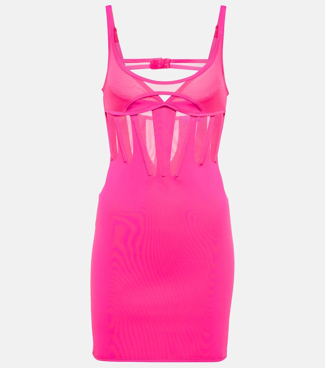 Mugler - Paneled bustier minidress