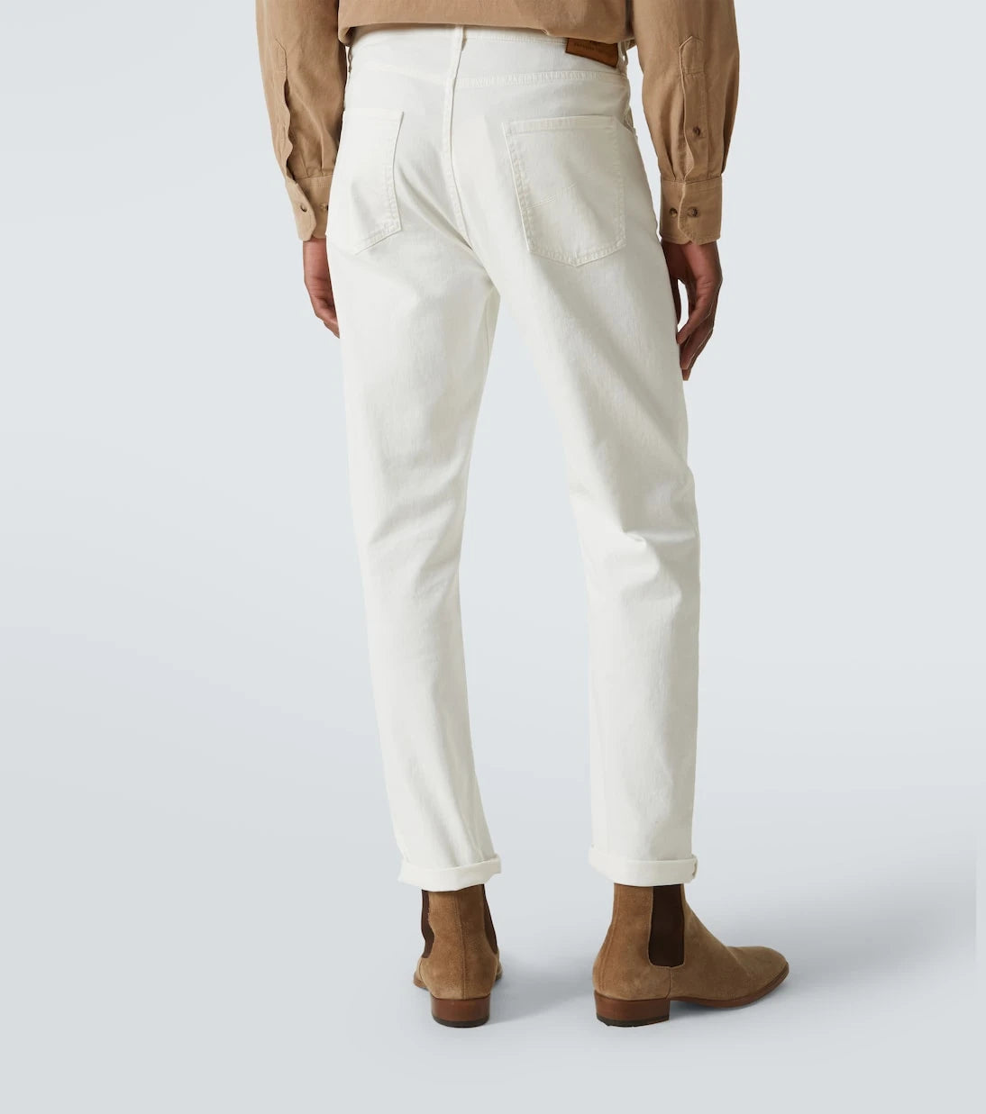 Brunello Cucinelli - Yüksek belli dar kesim jean pantolon