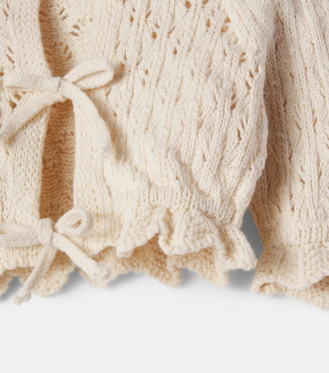 Cozmo - Baby Ivy open-knit cotton cardigan