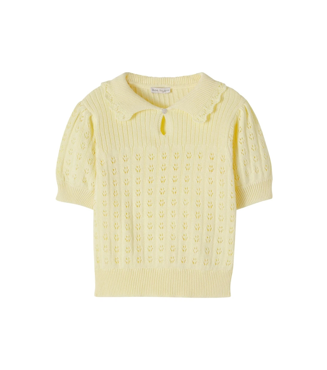 Bebe Organic - Summer pointelle cotton sweater