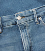 Good American Blue Good Skate Cropped Wide-Leg Jeans