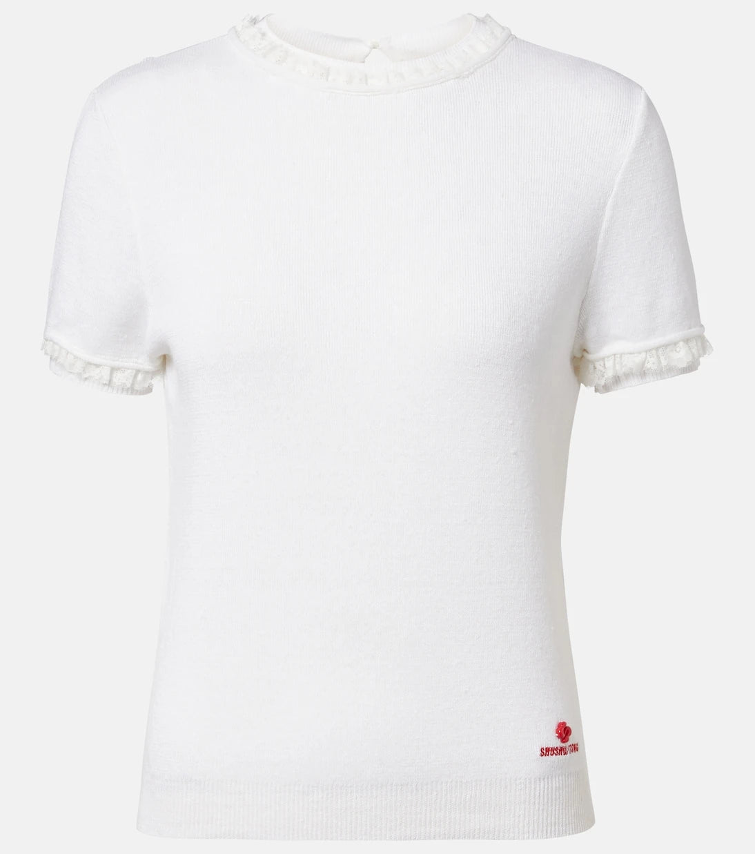 Shushu/Tong - Lace-trimmed linen top