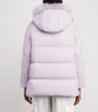 Yves Salomon Pink Down-Mink Technical Puffer Jacket (76cm)