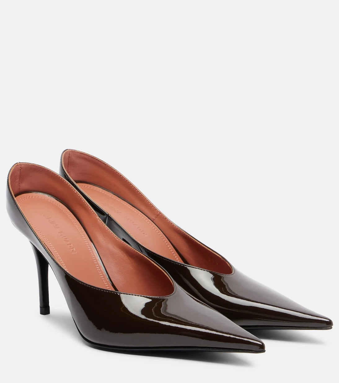 Amina Muaddi - Anok 90 patent leather pumps