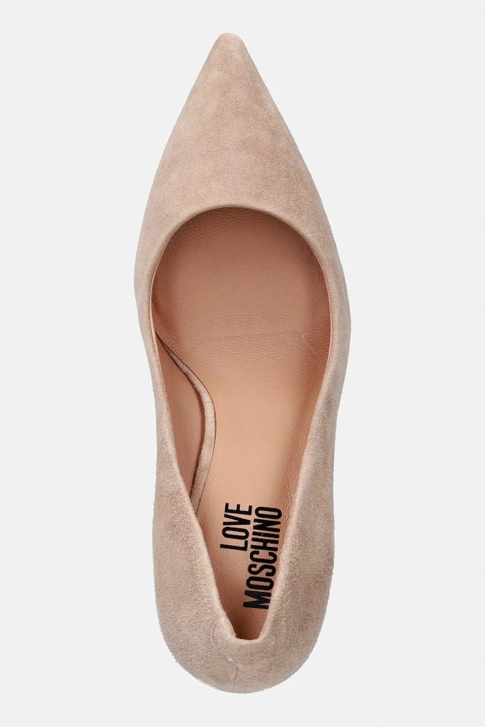 Love Moschino Süet İnce Topuklu Ayakkabılar