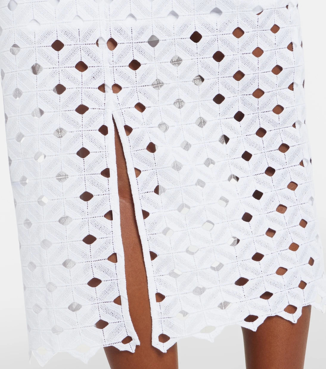Max Mara - Zorro macramé midi skirt