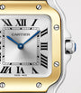 Small Yellow Gold and Steel Santos de Cartier Watch 34.5mm