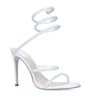 René Caovilla White Embellished Cleo Sandals 105