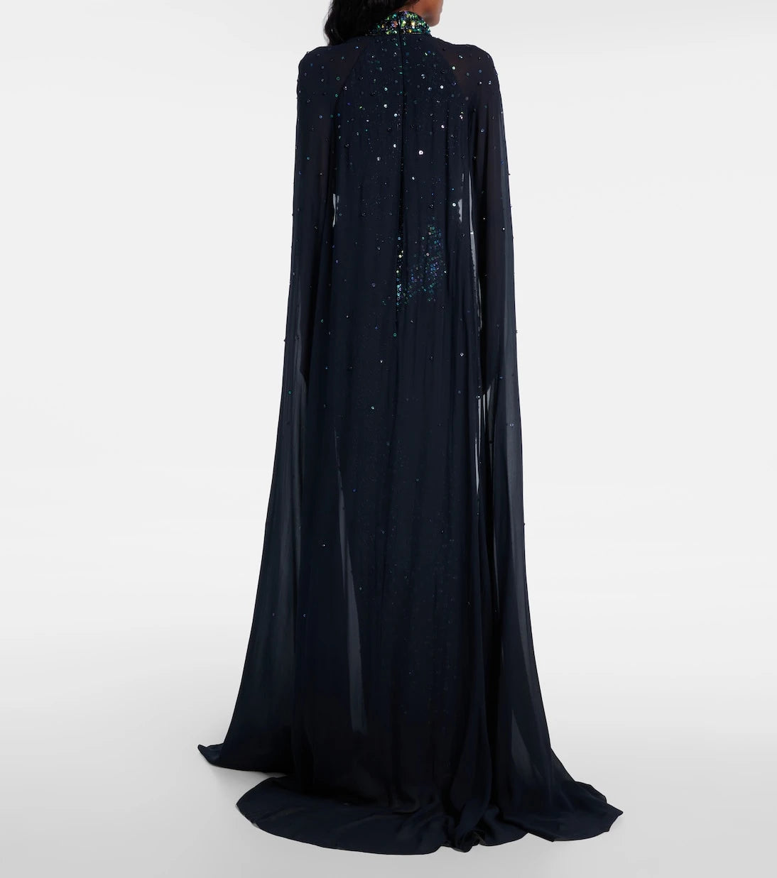 Jenny Packham - Thea caped sequined gown