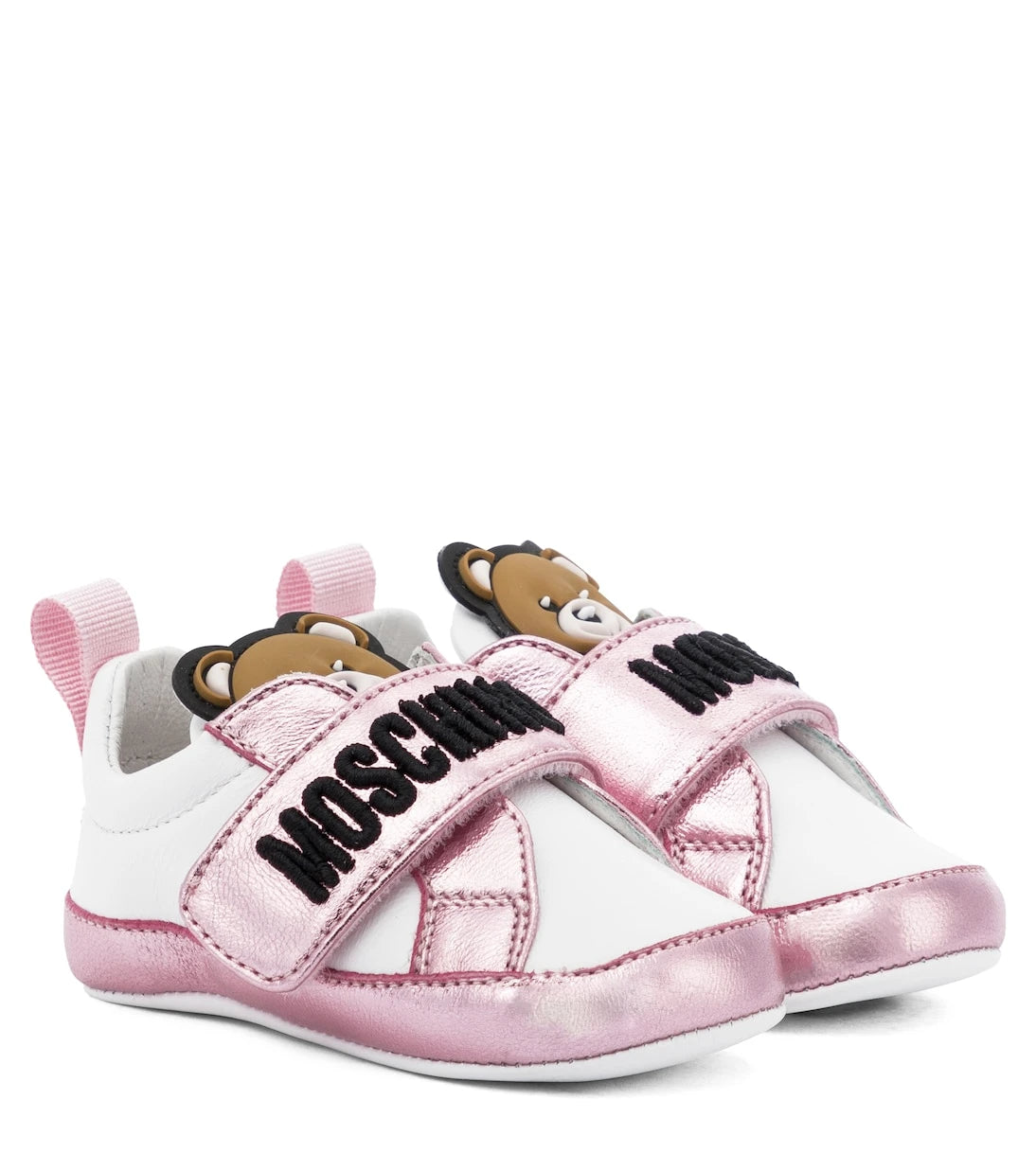 Moschino Kids - Baby leather sneakers