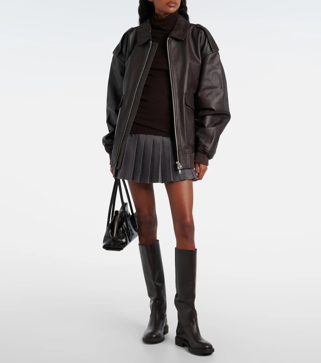 The Frankie Shop - Viper leather jacket