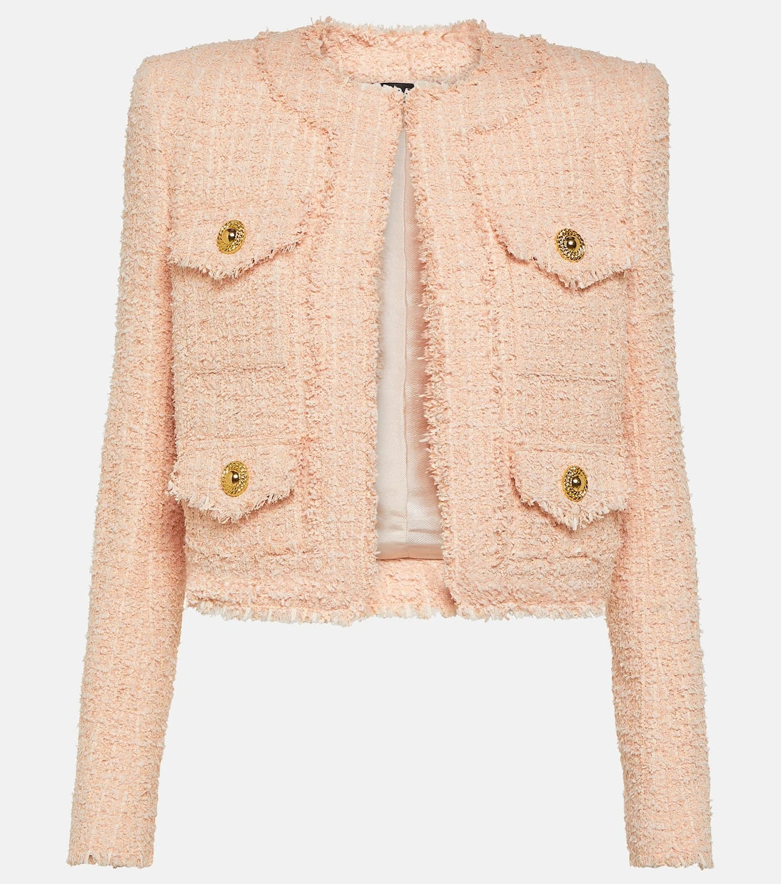 Balmain - Cropped tweed jacket