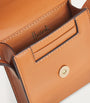 Tan Leather Phone Pouch Cross-Body Bag